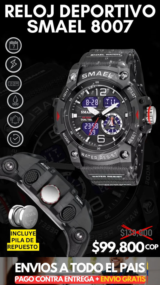 RELOJ DEPORTIVO SMAEL 8007