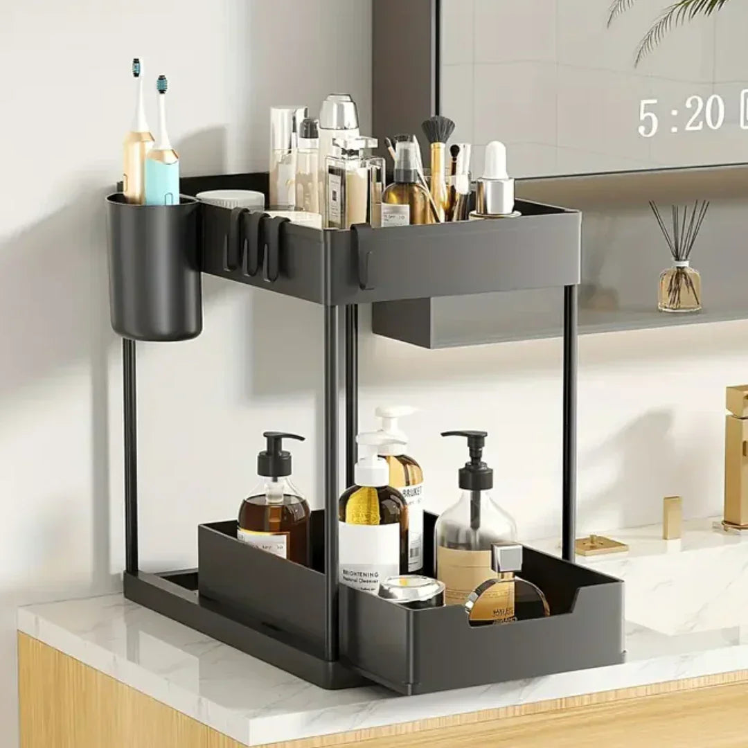 ORGANIZADOR DE COCINA Y ASEO 2 NIVELES