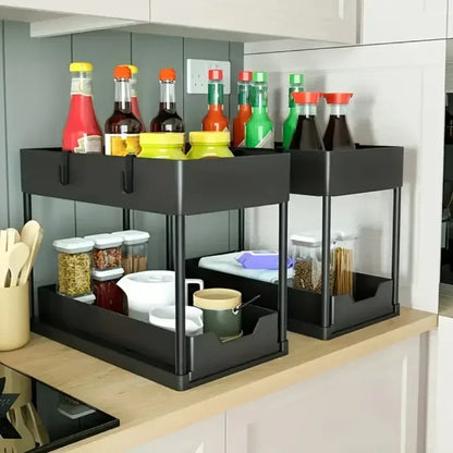 ORGANIZADOR DE COCINA Y ASEO 2 NIVELES